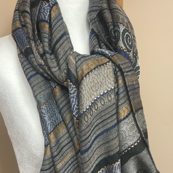 Simply Novelle Women’s Scarf, Color; diff. greys, black, blue’s, diff. brown’s - Picture 12 of 16
